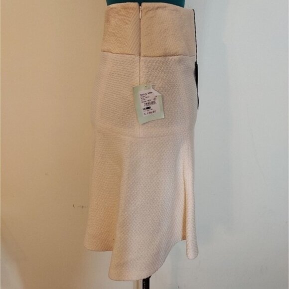 Nwt Douglas Hannant vintage womens $1617 ivory wool skirt size 4 - Picture 4 of 9
